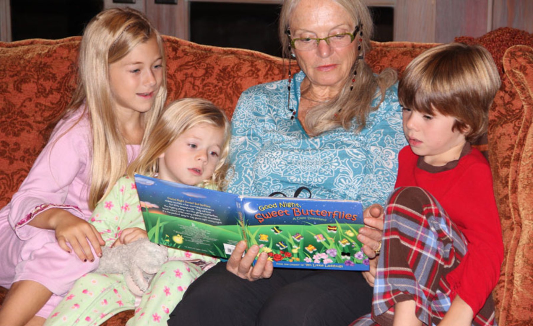 Bedtime stories being read